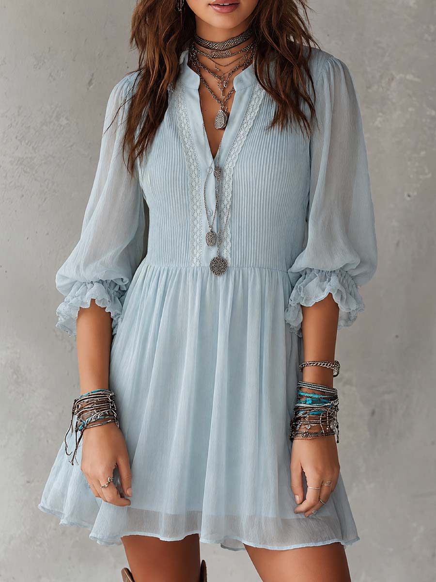 Vintage-Inspired Satin Mini Dress with Stripes and Short Sleeves