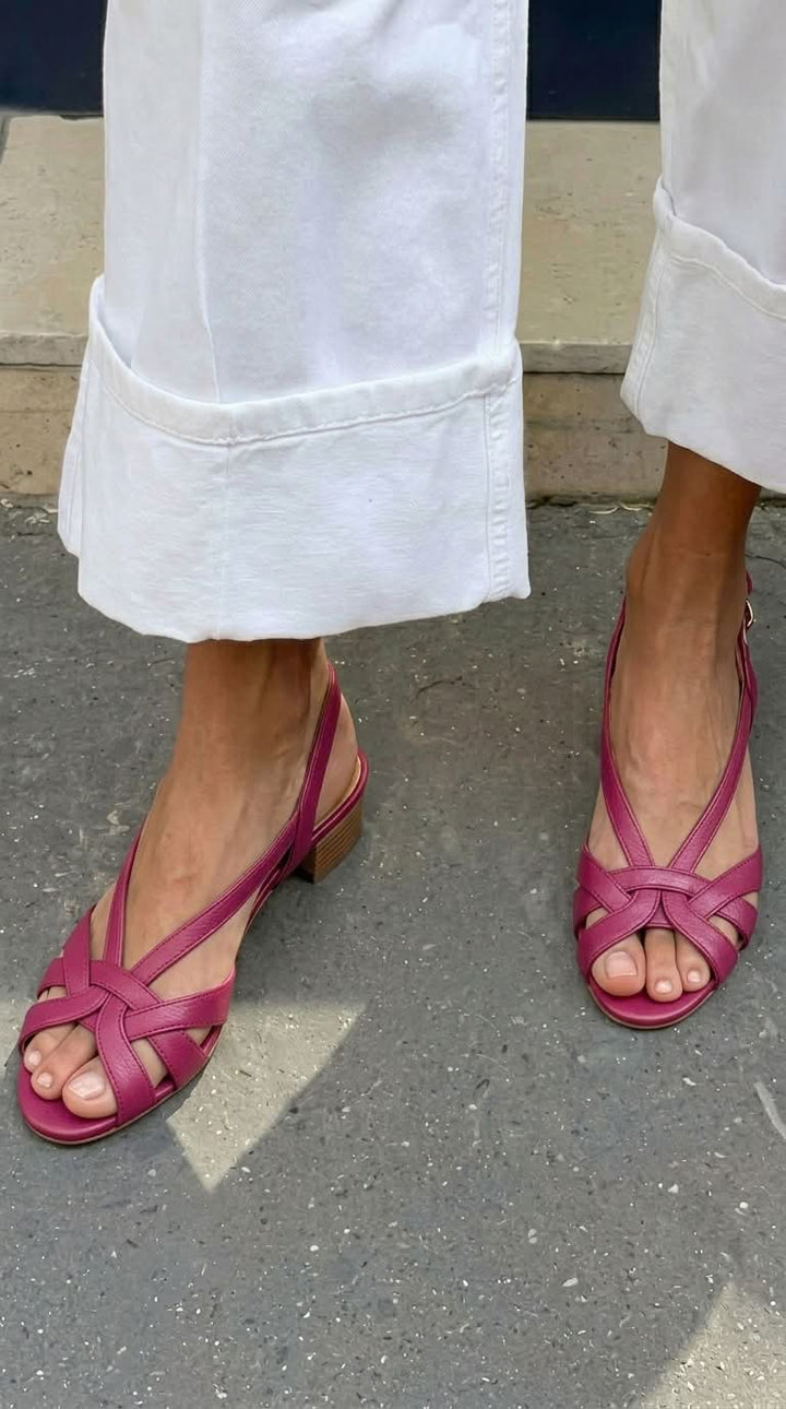 Palmyra - Nude Slingback Sandals for Effortless Style