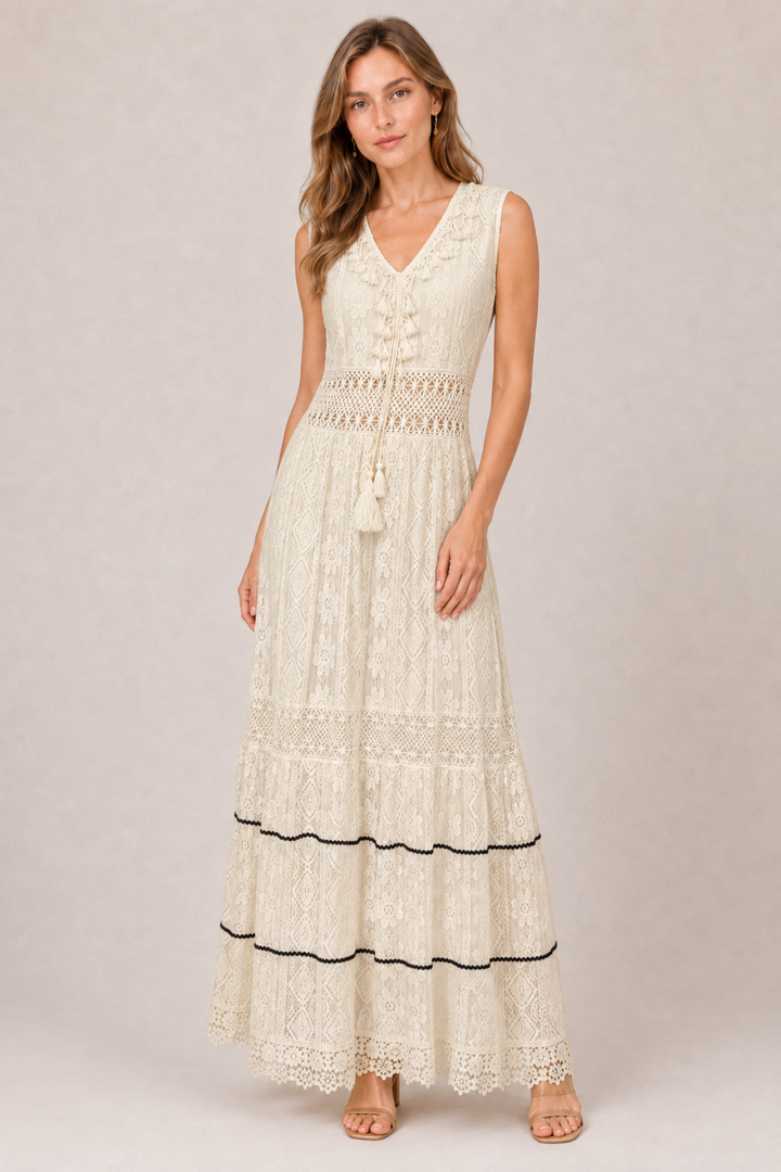 Milica | V-Neck Bohemian Maxi Dress