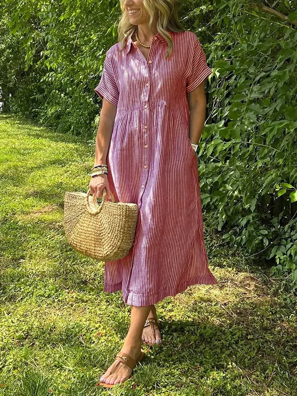 Taís - Chic Button-Up Dress