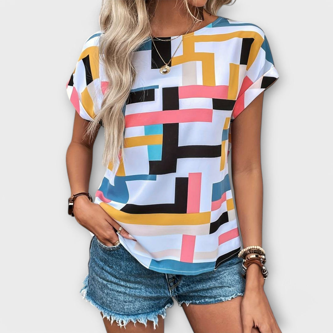 Monica - Short Sleeve Blouse