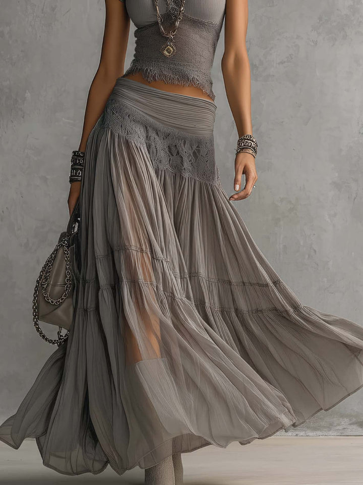 Elena | Long Dress Set with Top