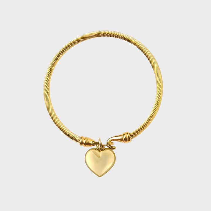 Gold Bracelet with Heart