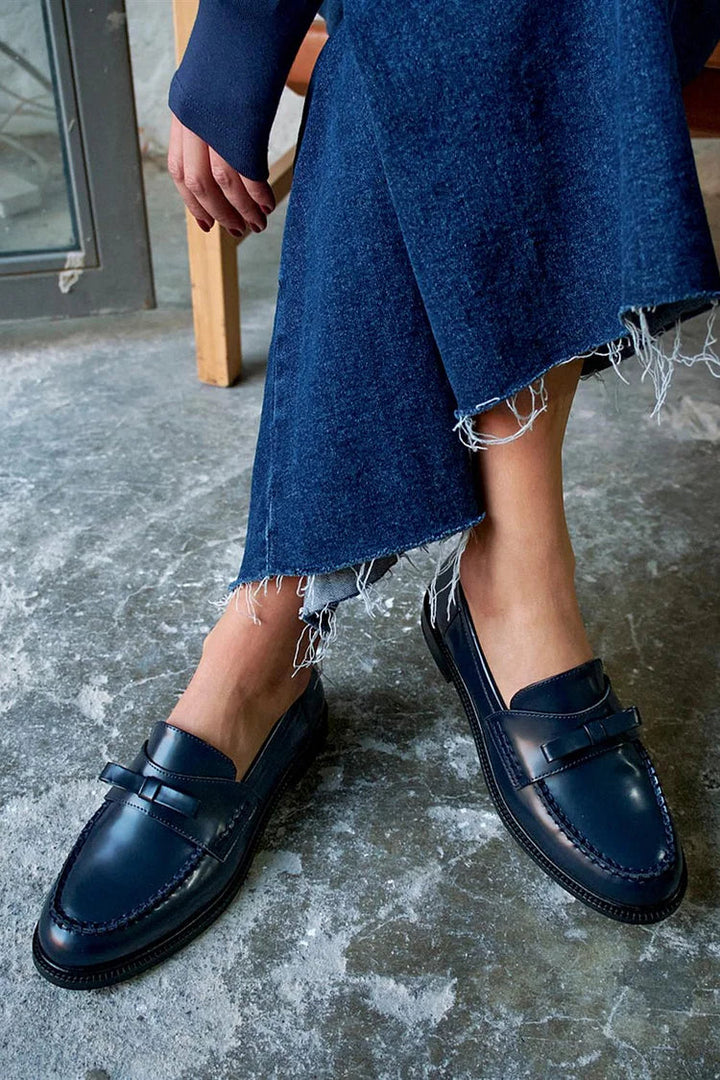 Bernadette - Blue Nautical Shoes