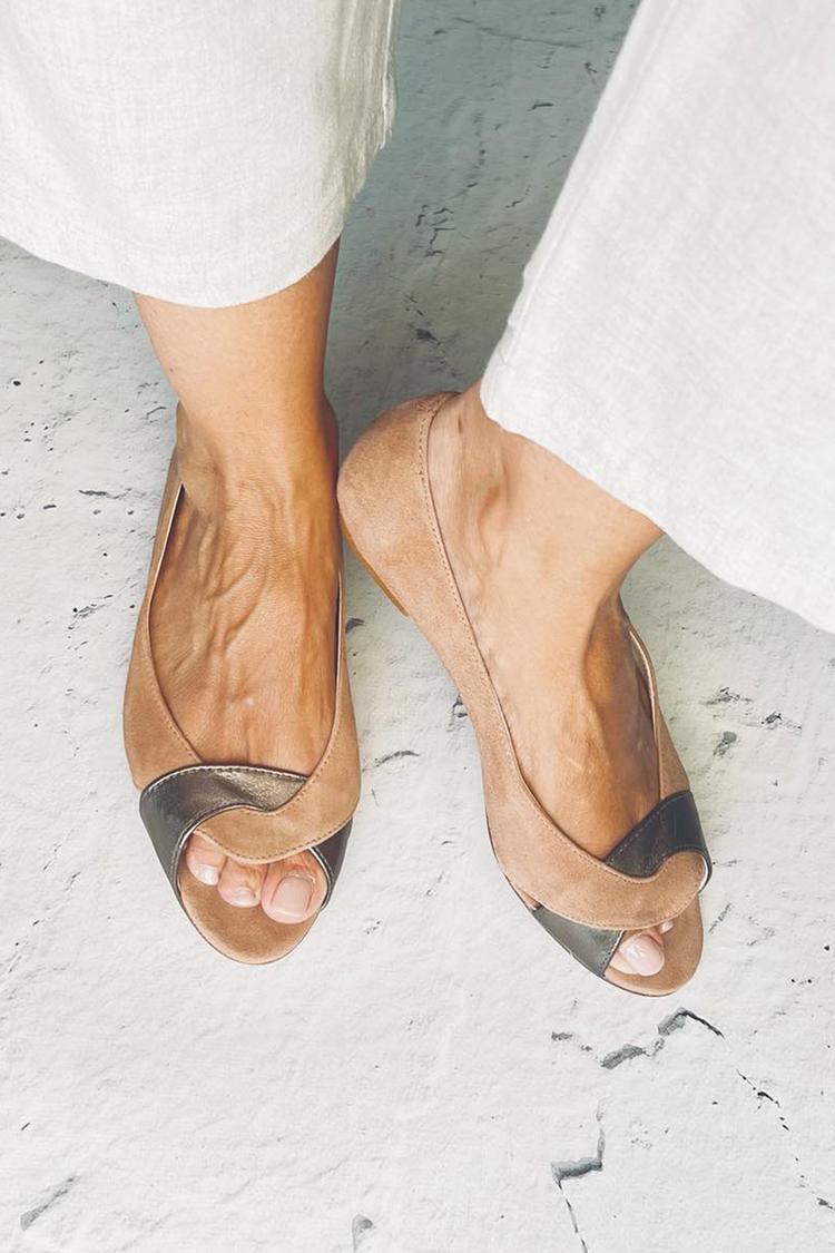 Adelaide - Brown Open-Toe Sandals