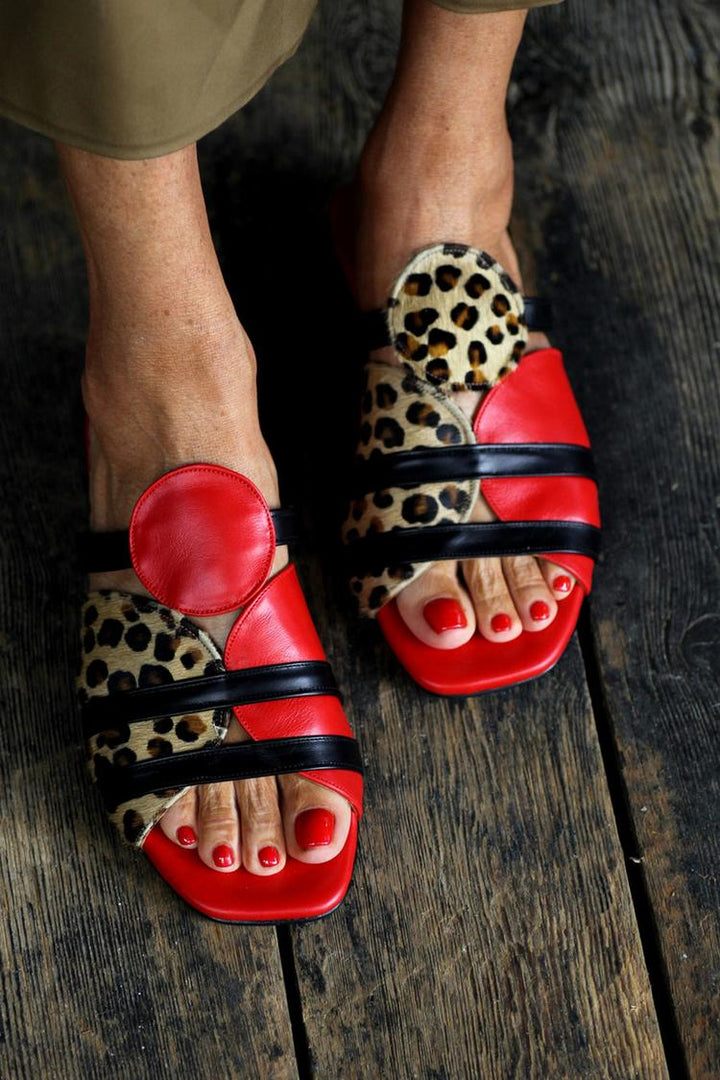 Delmira - Scarlet Clogs
