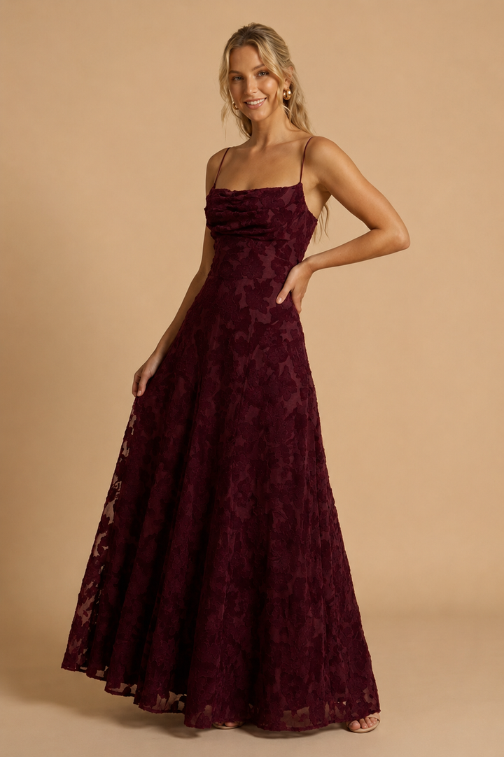 Nora | Fitted Bodice Floral Maxi Dress