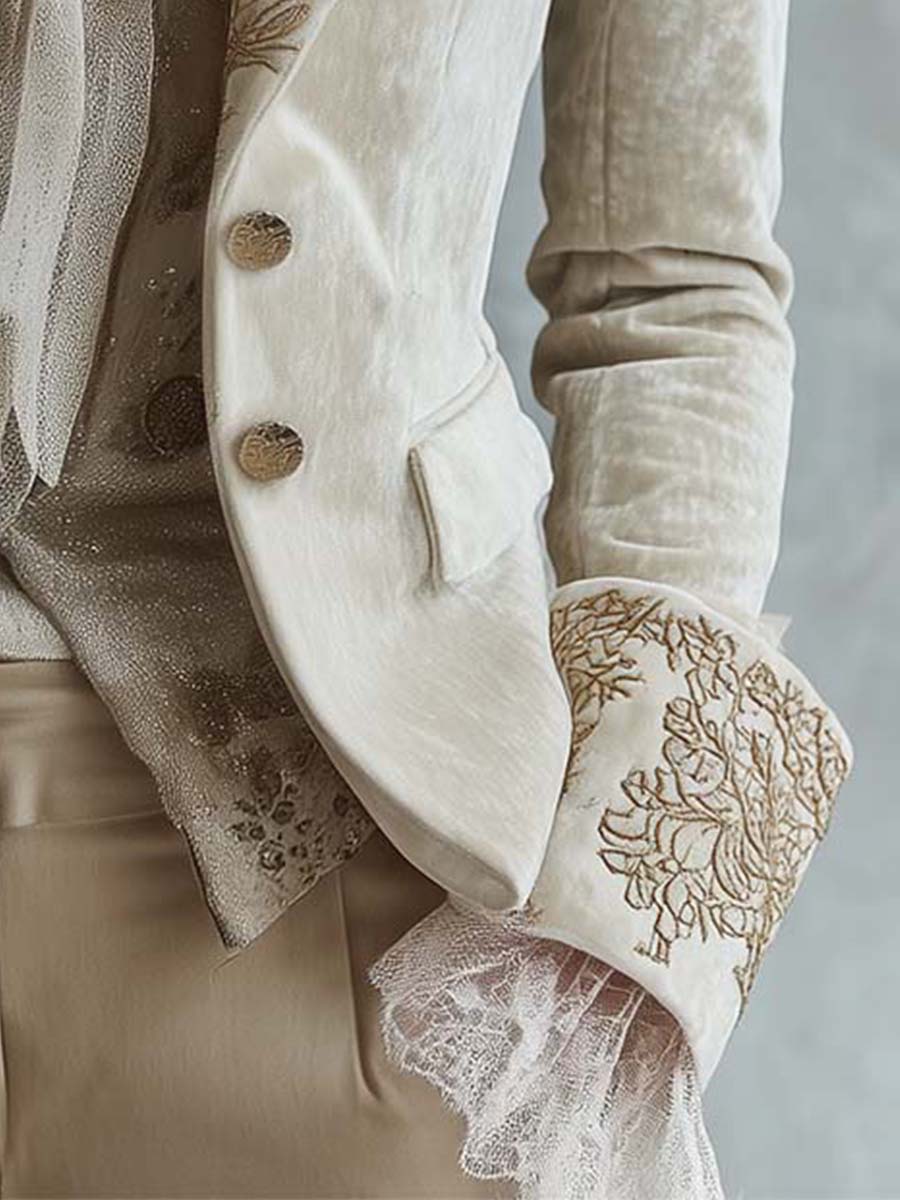 Amberly | Custom-Fit Embroidered Blazer