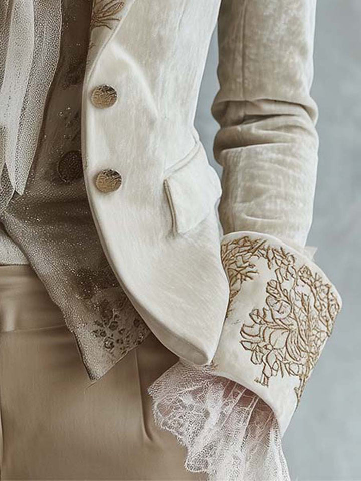 Amberly | Custom-Fit Embroidered Blazer