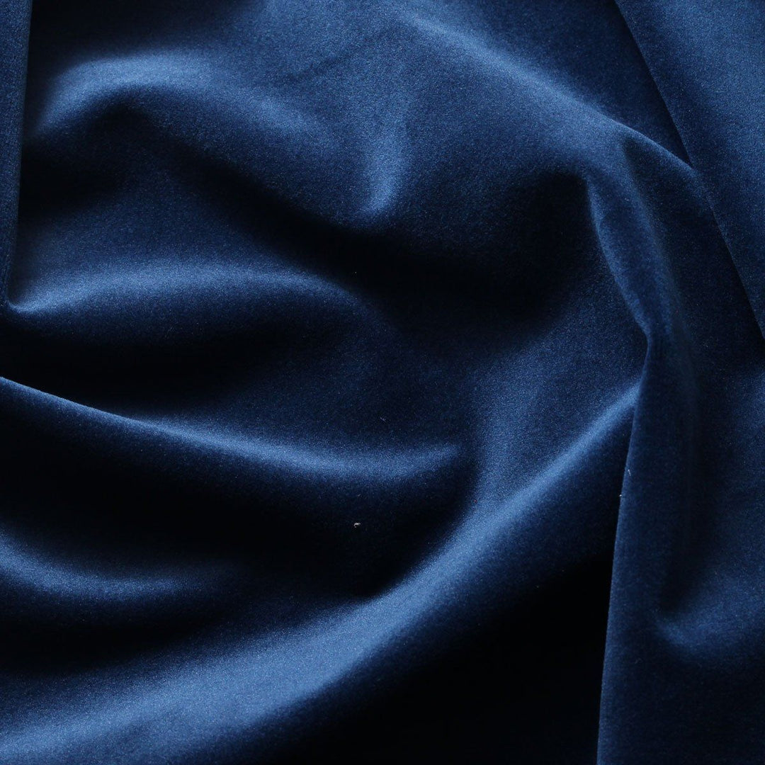 Embroidered Velvet Dress with Buttoned Cuffs