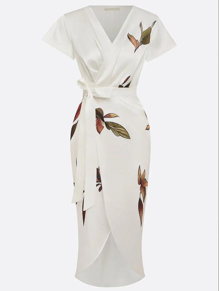 Aura | Botanical Satin Robe