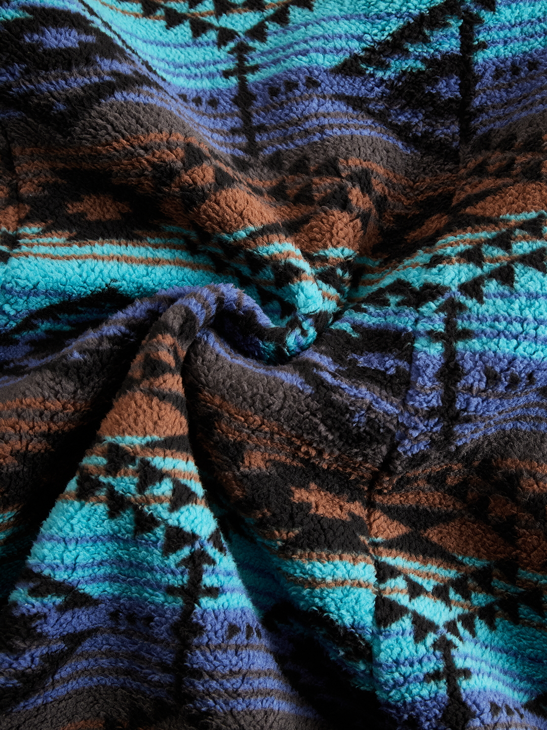 Vintage-Inspired Bohemian Wool Coat with Tribal Patterns
