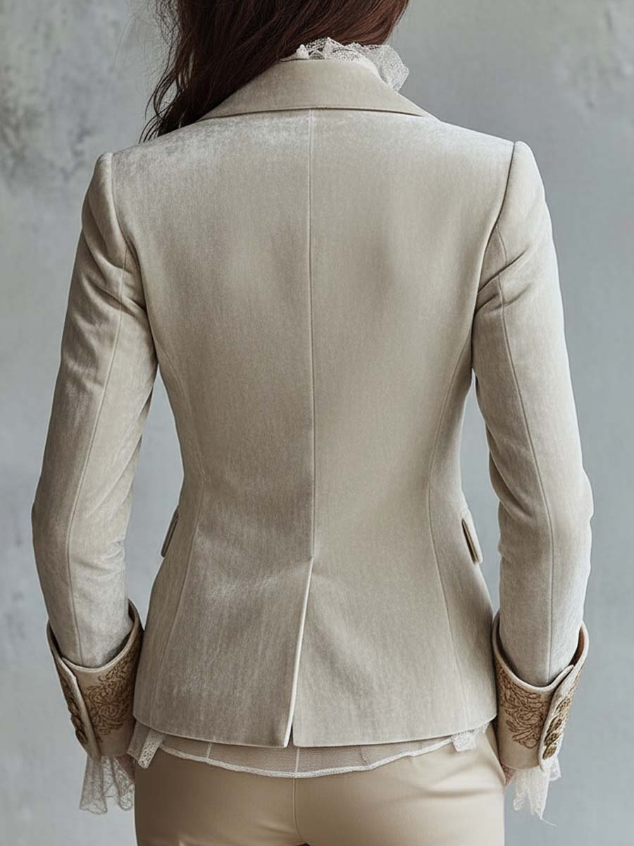 Amberly | Custom-Fit Embroidered Blazer