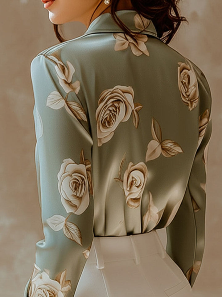 Chic Pink Satin Blouse with Side Button Detail