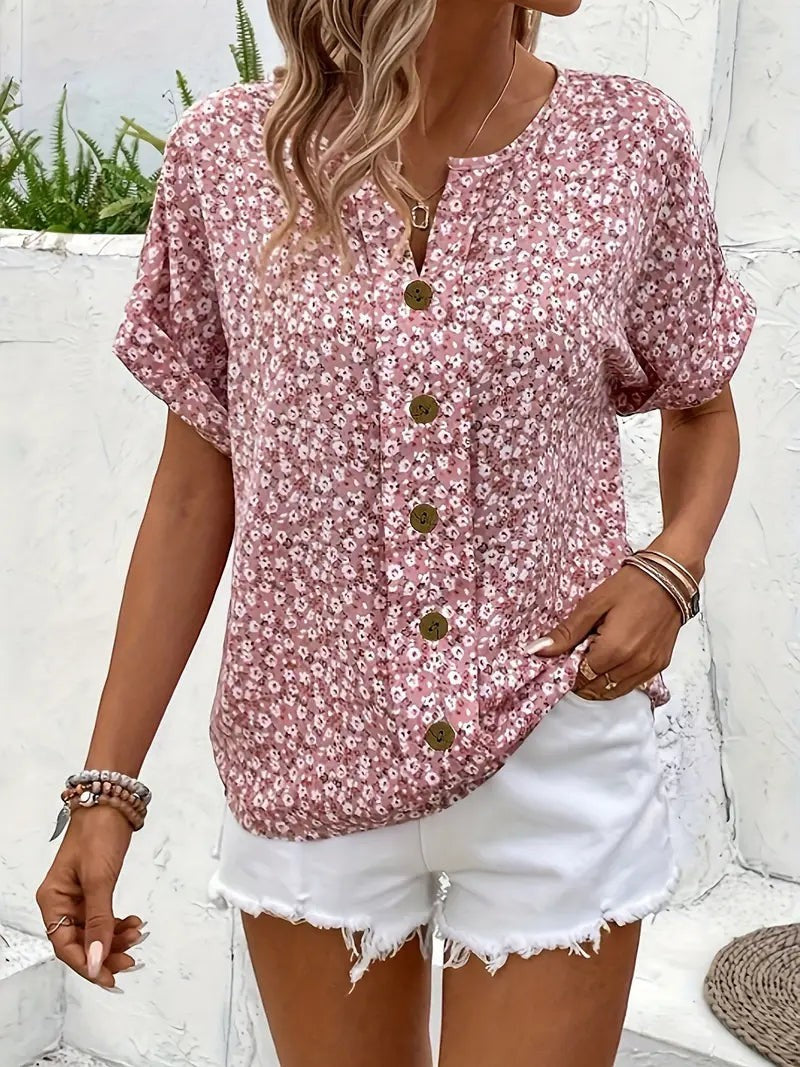 Verna | Elegant Blouse with Floral Print
