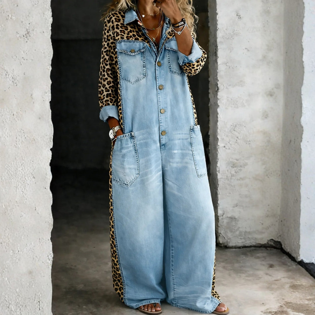 Ariana - Denim Jumpsuit One-Piece