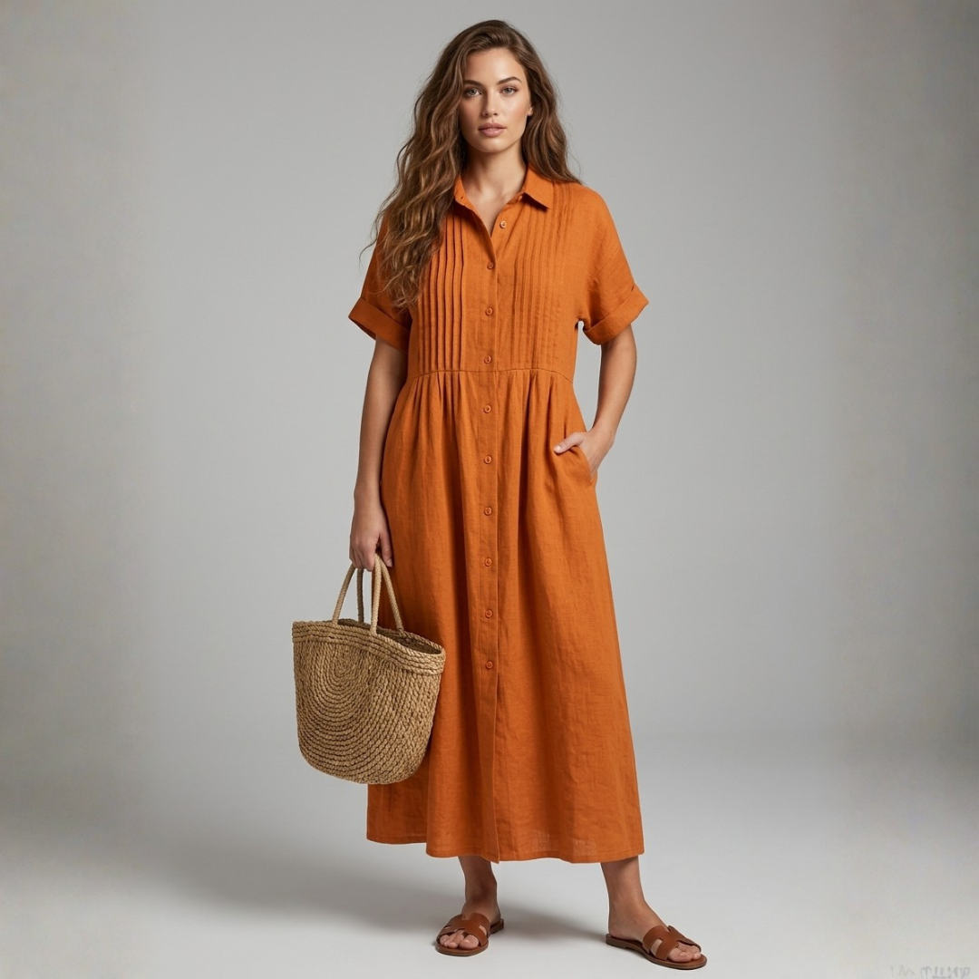 Electra - Relaxed Cotton Shirt Dress