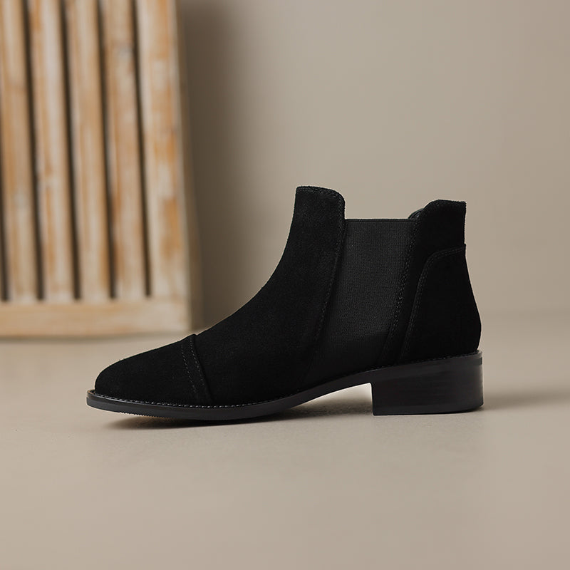 Genuine Suede Zadie Ankle Boots