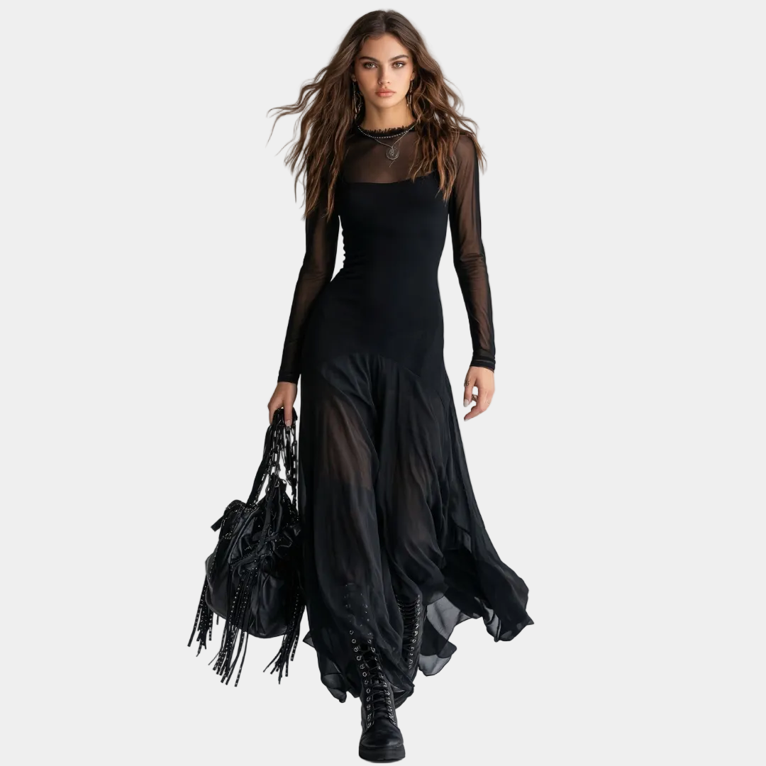 Pandora - Enchanting Long Dress with Ethereal Elegance