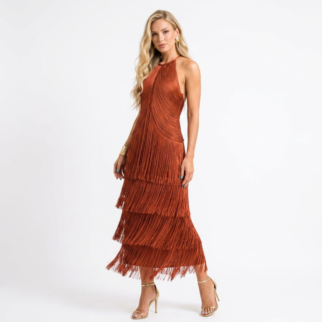 Milena | Long Sleeve Midi Dress