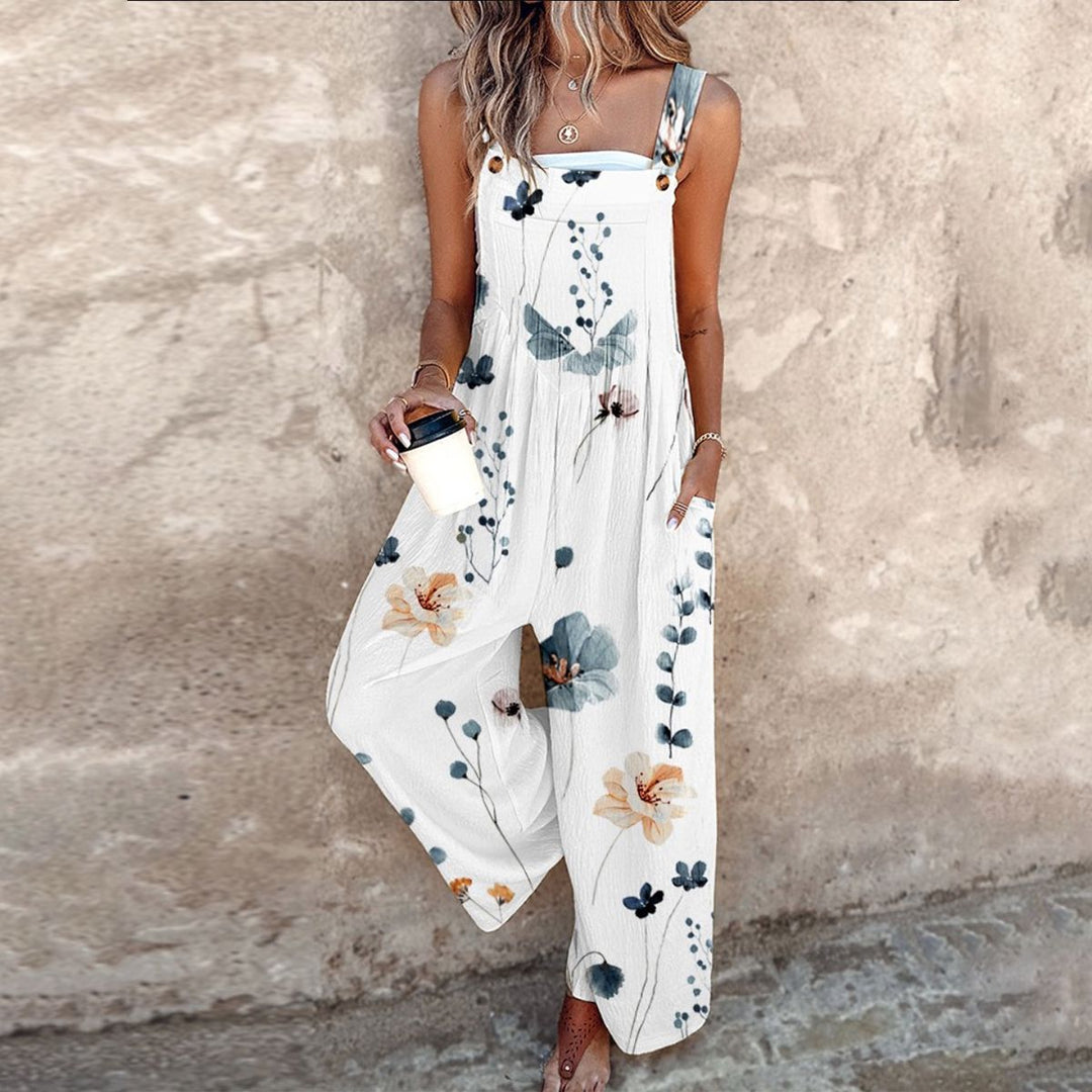 Women's Floral Print Jumpsuit