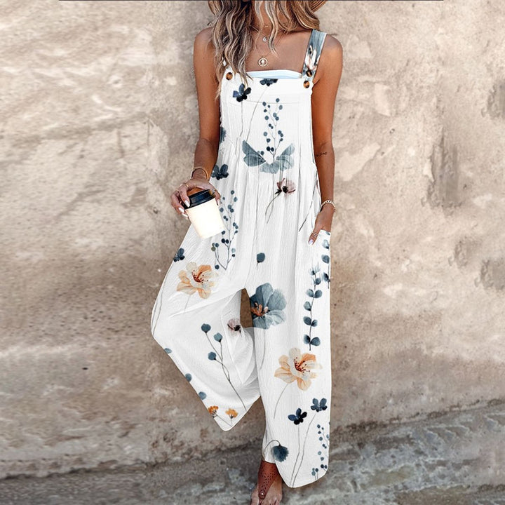 Women's Floral Print Jumpsuit