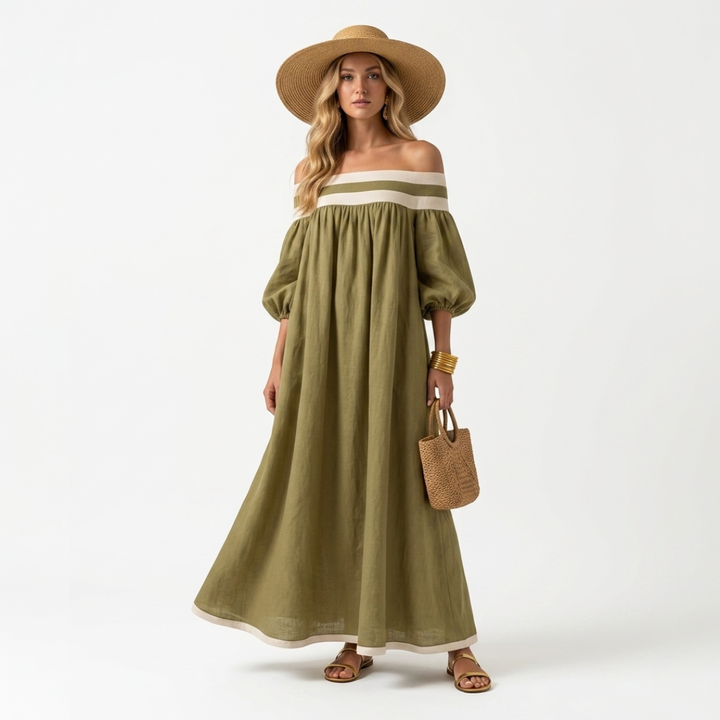 Aspasia - Long Dress with Comfortable Fit