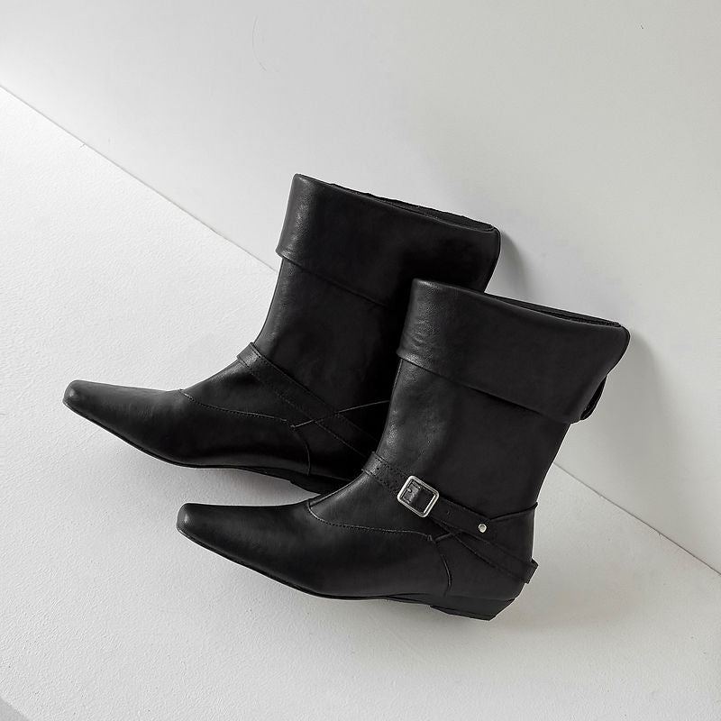 Genuine Suede Queli Ankle Boots