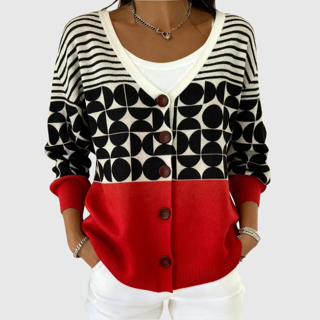 Magdalene | Comfortable Knitted Scarf with Buttons