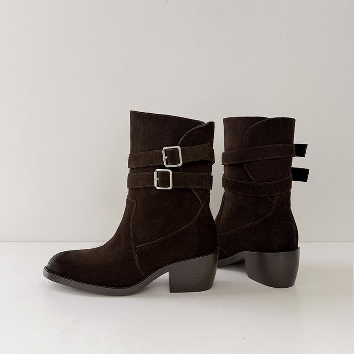 Sienna Genuine Suede Western Boots