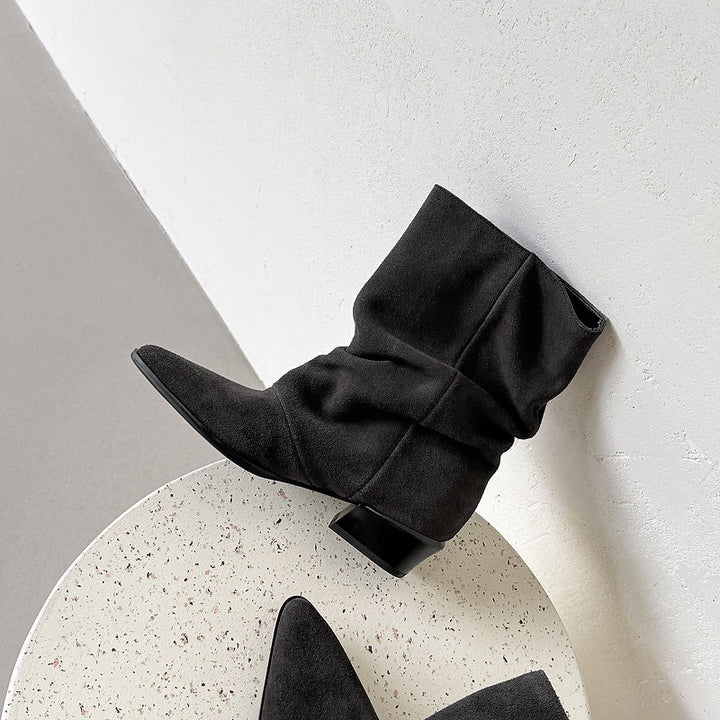 Delia Genuine Leather Mid-Calf Boots