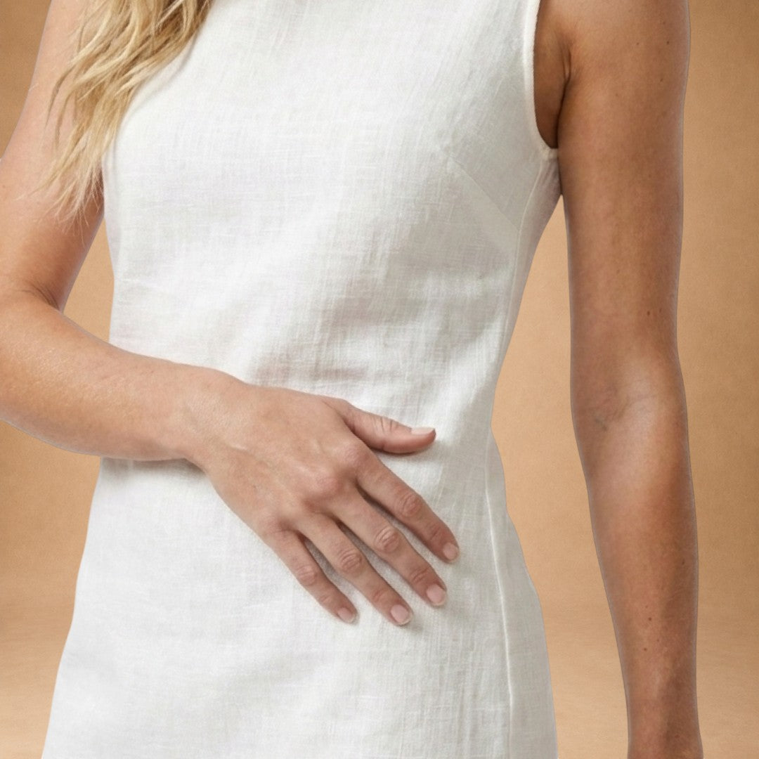 Lídia - Midi Dress with Ribbed Weave