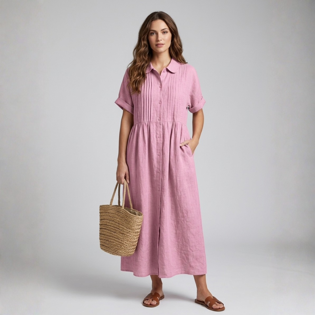 Electra - Relaxed Cotton Shirt Dress