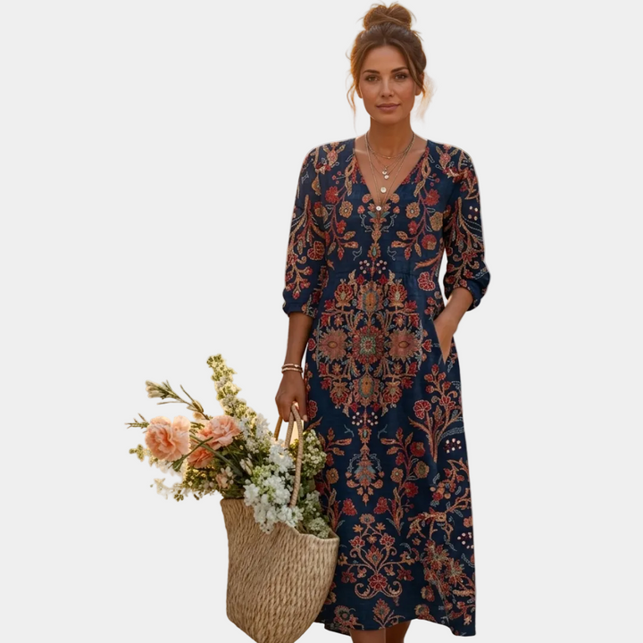 Leda - Ethnic-Style Maxi Dress