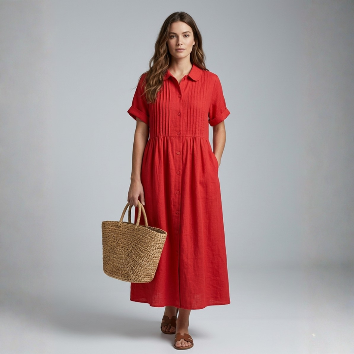 Electra - Relaxed Cotton Shirt Dress