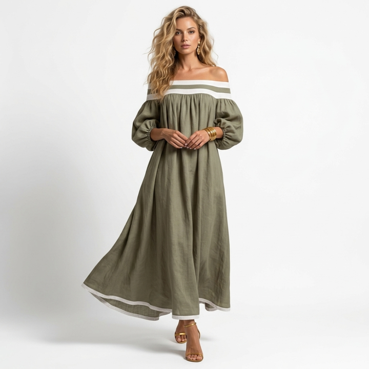Aspasia - Long Dress with Comfortable Fit