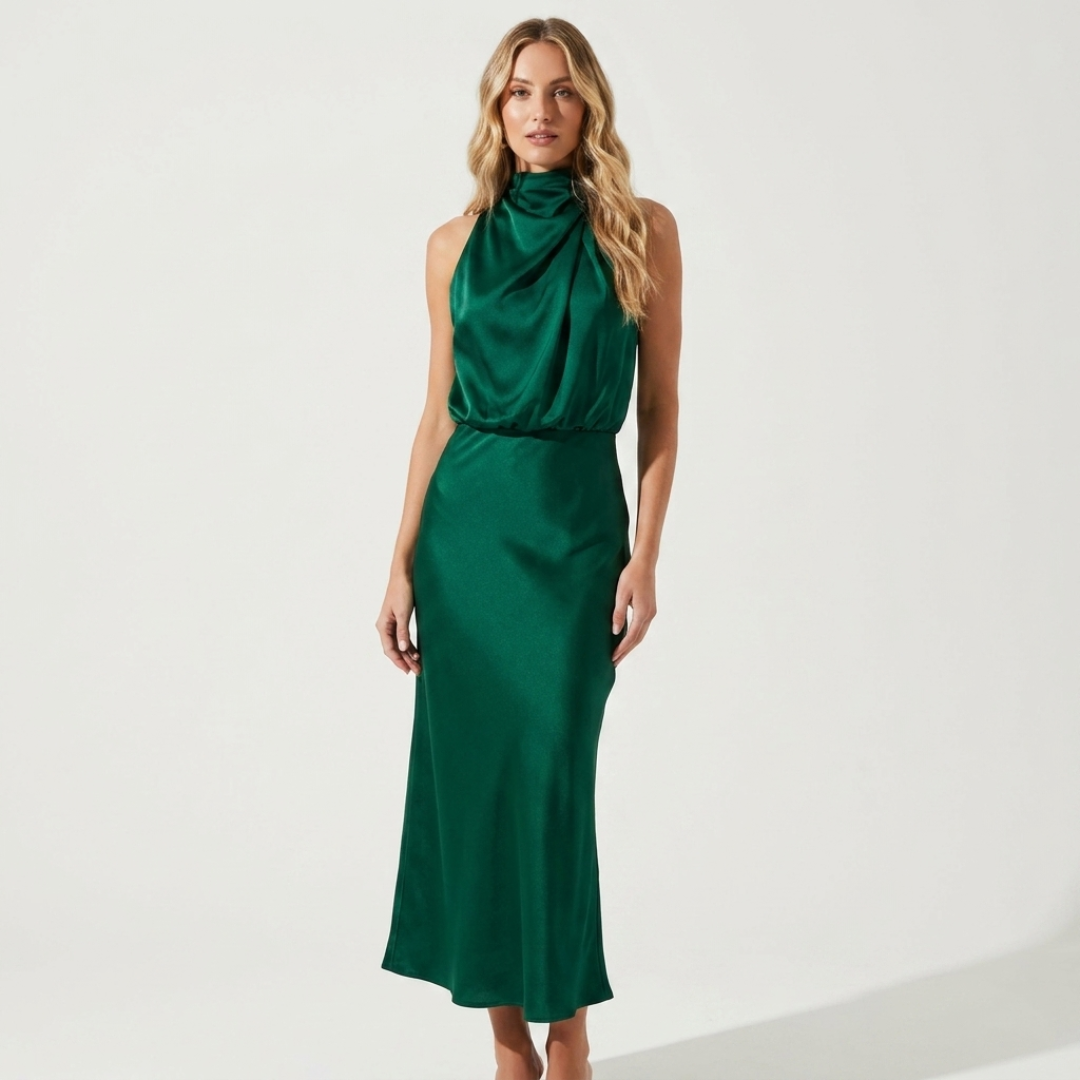 Luzia - Elegant Satin Dress