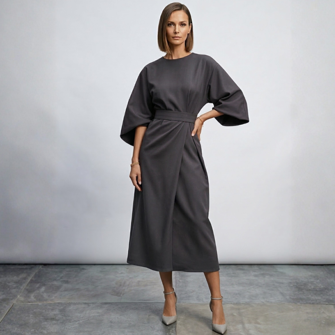 Xanthe - Chic Belted Maxi Dress