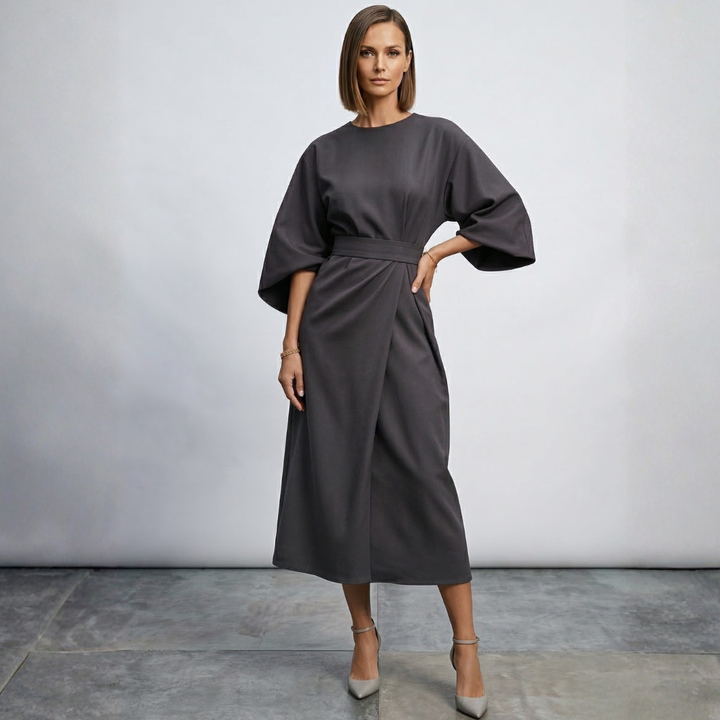 Xanthe - Chic Belted Maxi Dress