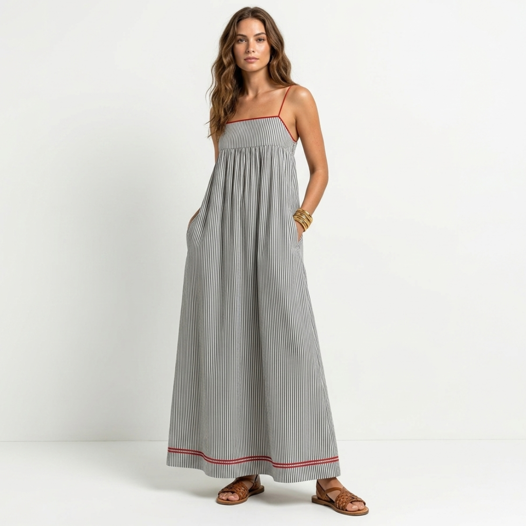 Sophia - Striped Maxi Dress