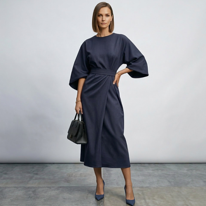 Xanthe - Chic Belted Maxi Dress