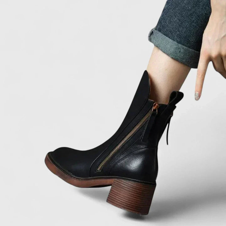 Lamprini - Elegant ankle boots with timeless finesse and comfort