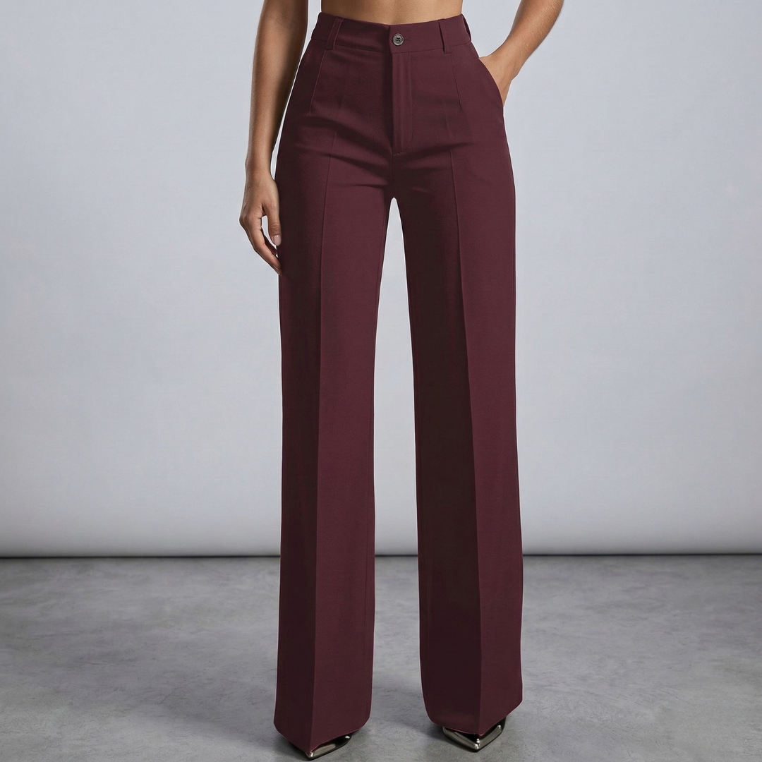 Elaine - Elegant High-Waisted Trousers