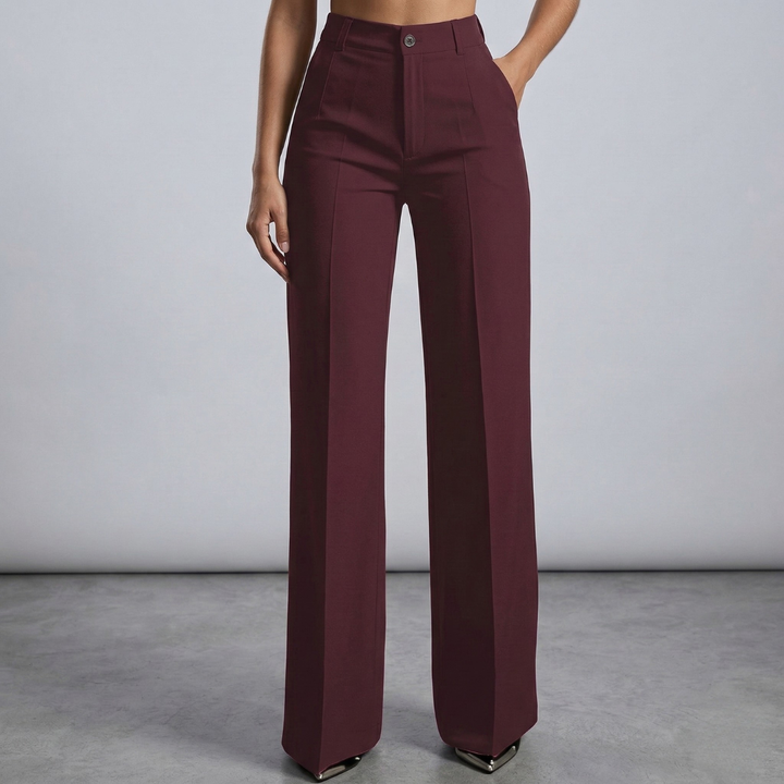 Elaine - Elegant High-Waisted Trousers
