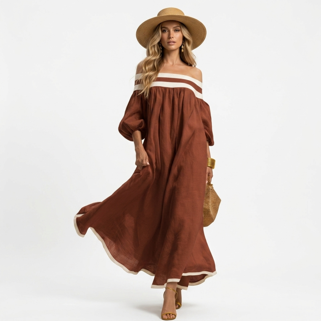 Aspasia - Long Dress with Comfortable Fit