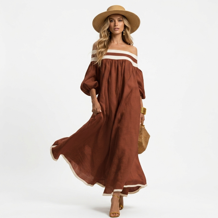 Aspasia - Long Dress with Comfortable Fit
