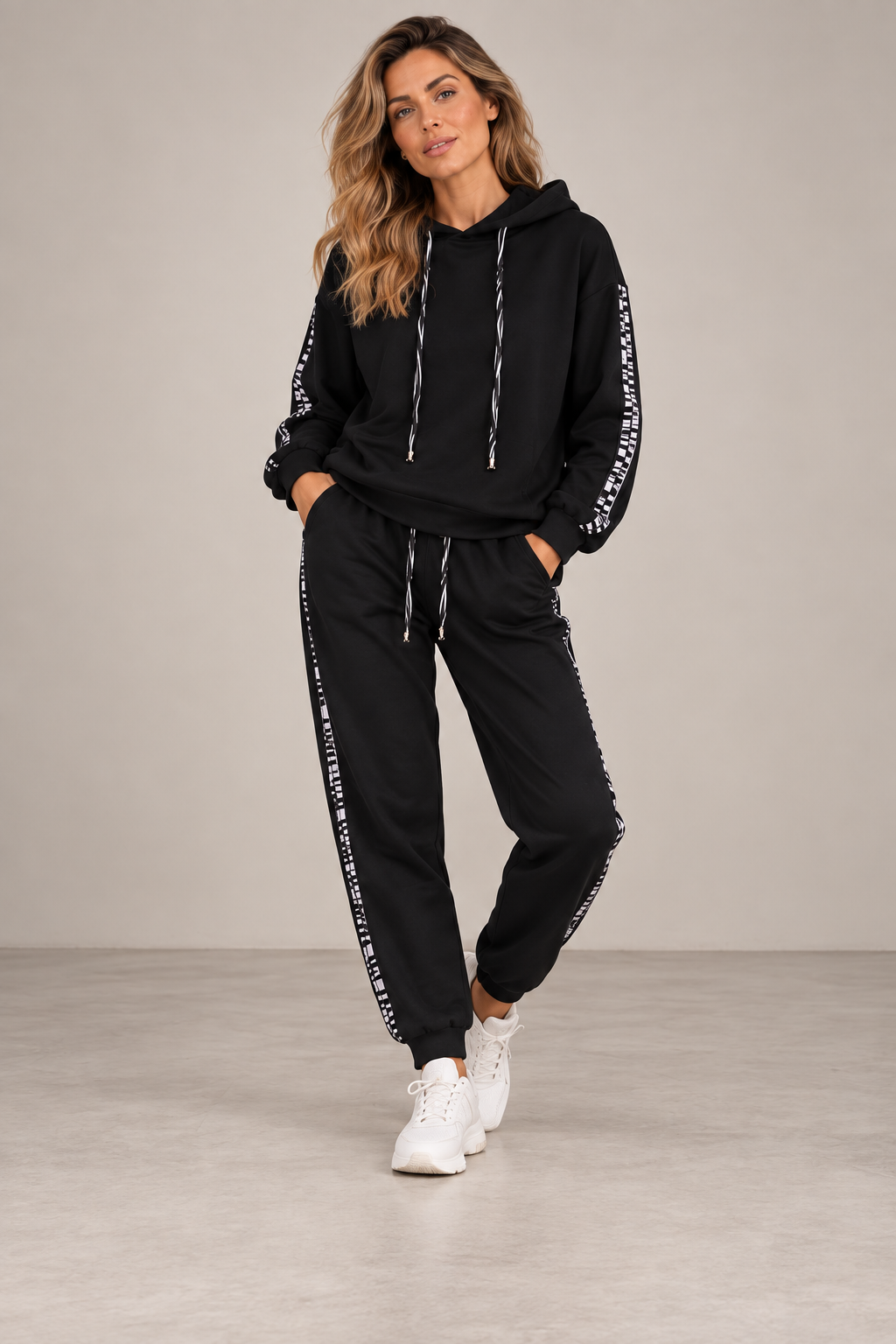 Drawstring Two-Piece Athletic Set
