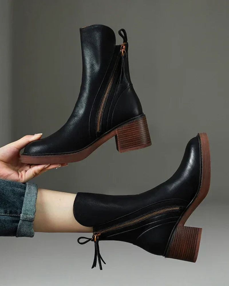 Diana | Square-Heeled Boots