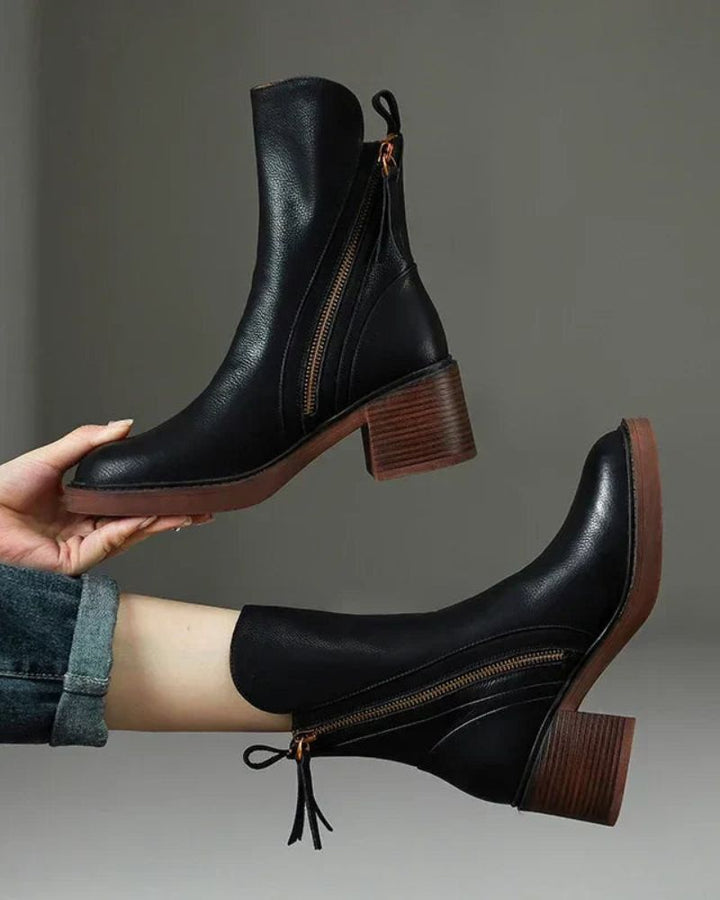 Diana | Square-Heeled Boots