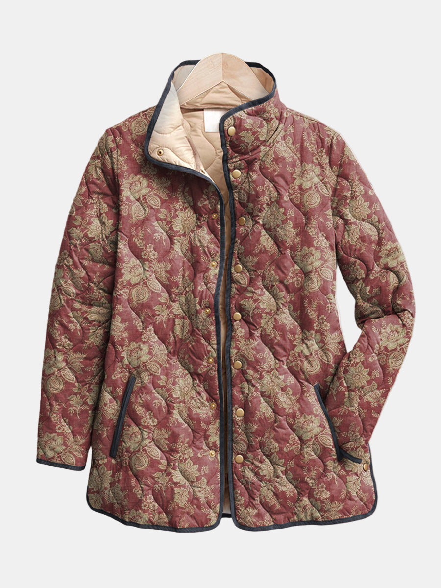 Sophie Purple Quilted Coat for Women